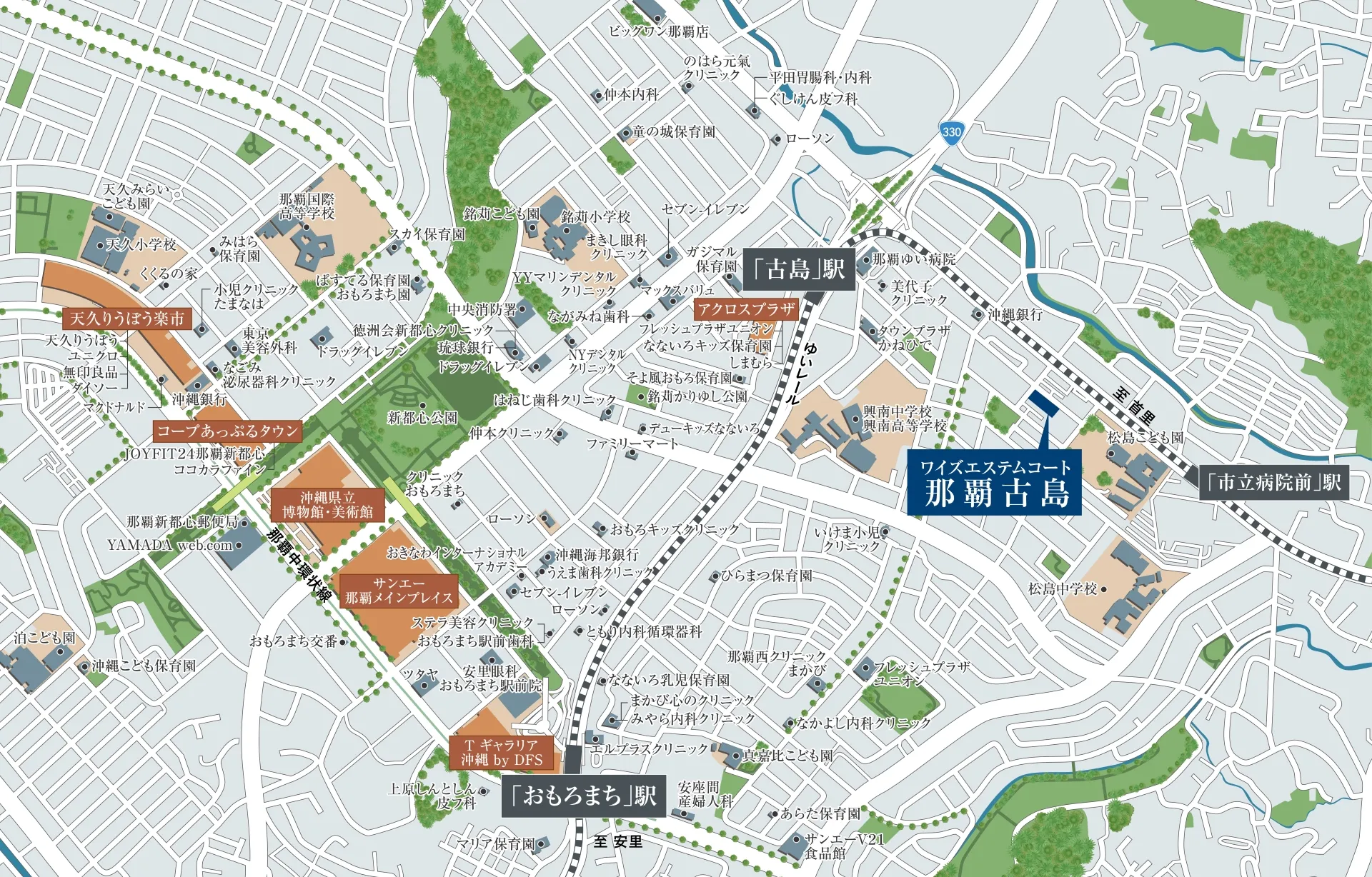 地図｜(仮称)ワイズエステムコート那覇古島プロジェクト