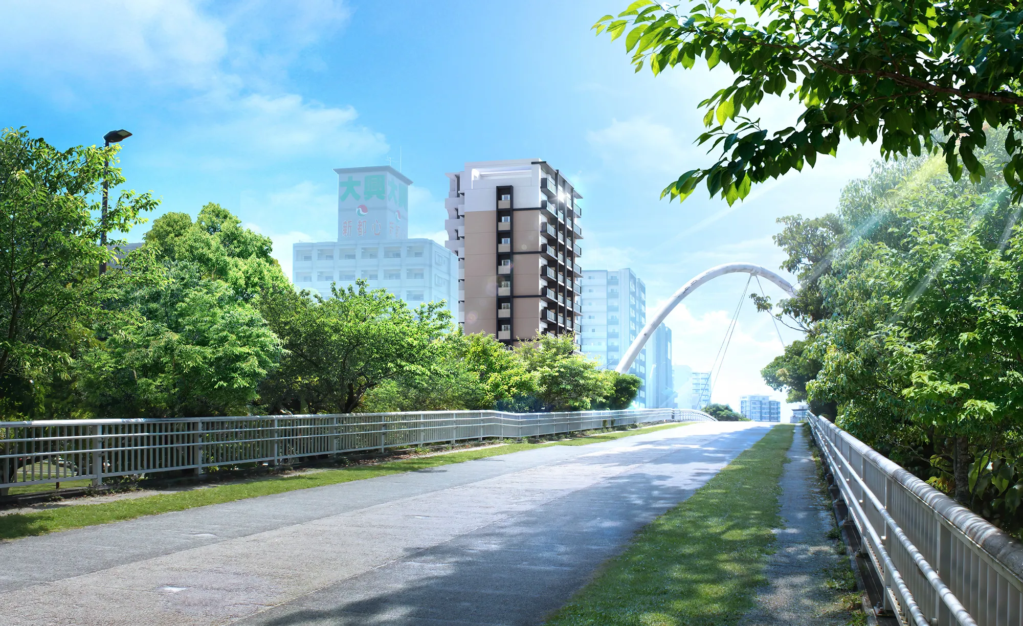 空撮 ワイズエステムコートおもろまちパークプレイス