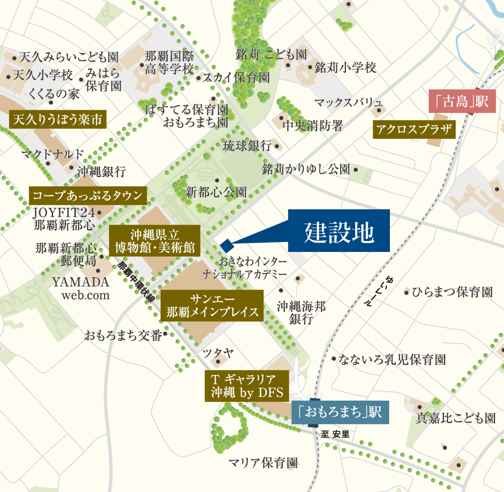 地図｜ワイズエステムコート首里儀保