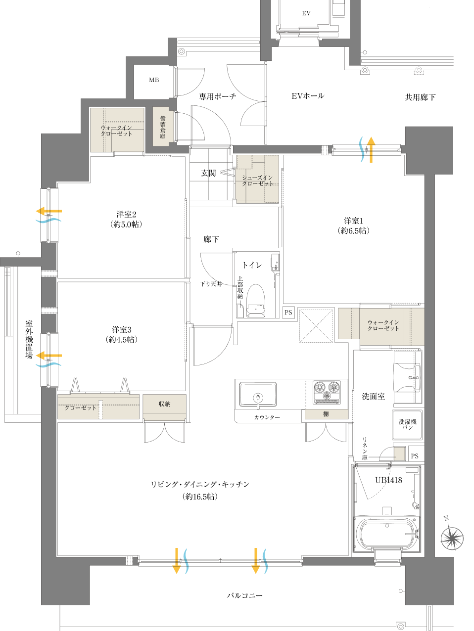 Aタイプ図面｜【公式】ワイズエステムコート首里石嶺