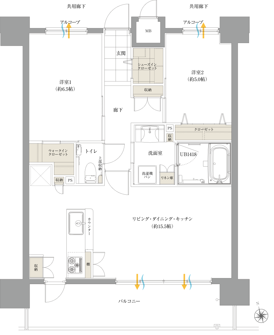 C2タイプ図面｜【公式】ワイズエステムコート首里石嶺