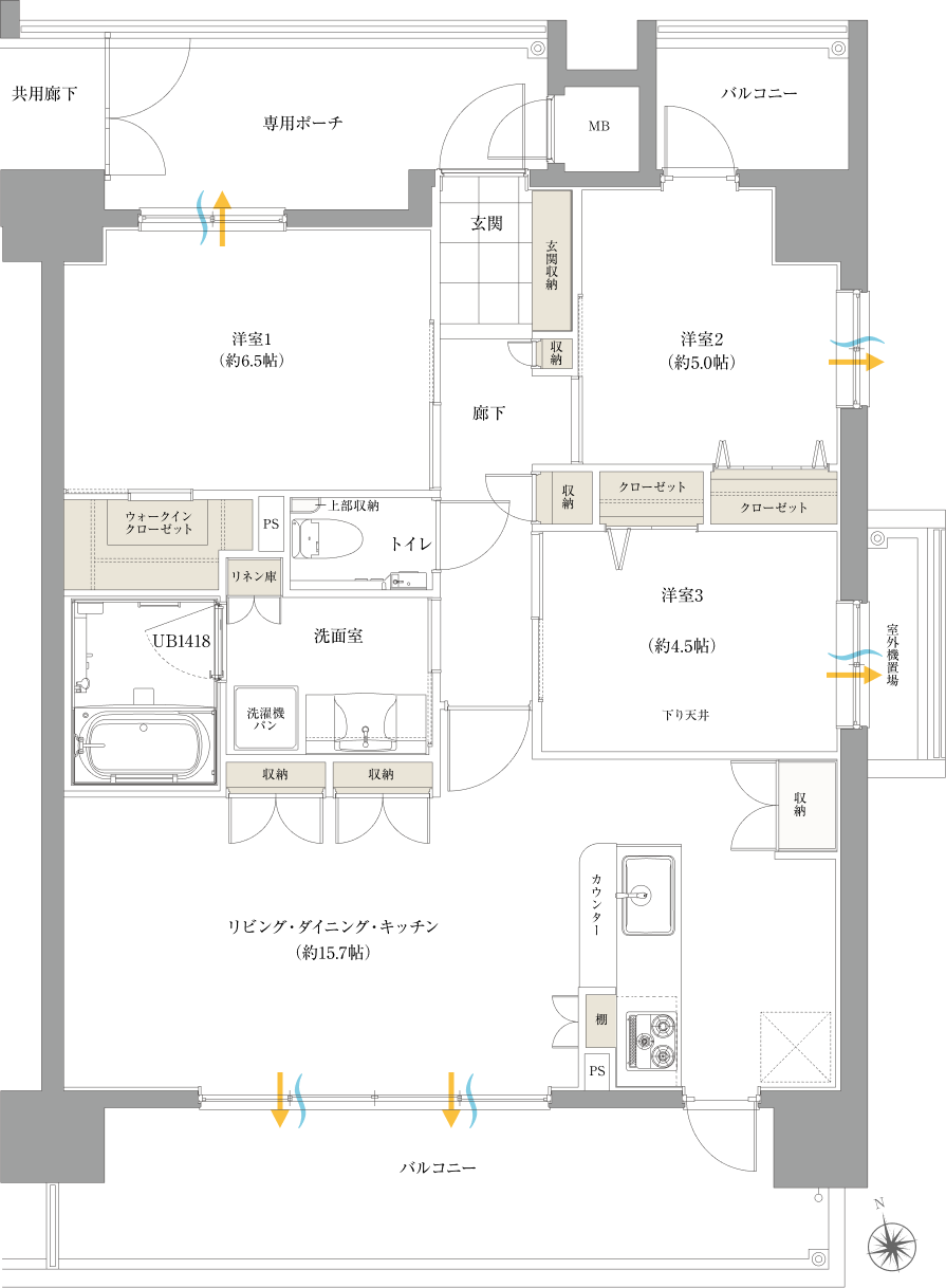 Dタイプ図面｜【公式】ワイズエステムコート首里石嶺